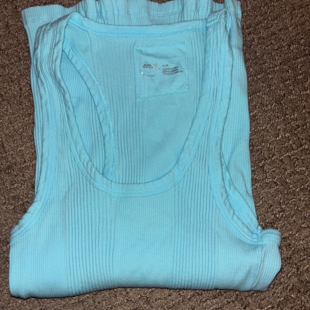 Aerie Light Blue Ribbed Camisole